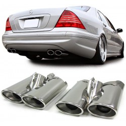 AMG Style μπούκες εξατμίσεως για Mercedes-Benz S-Class (W220) 